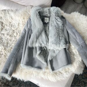 Mason Light Gray Shearling Jacket